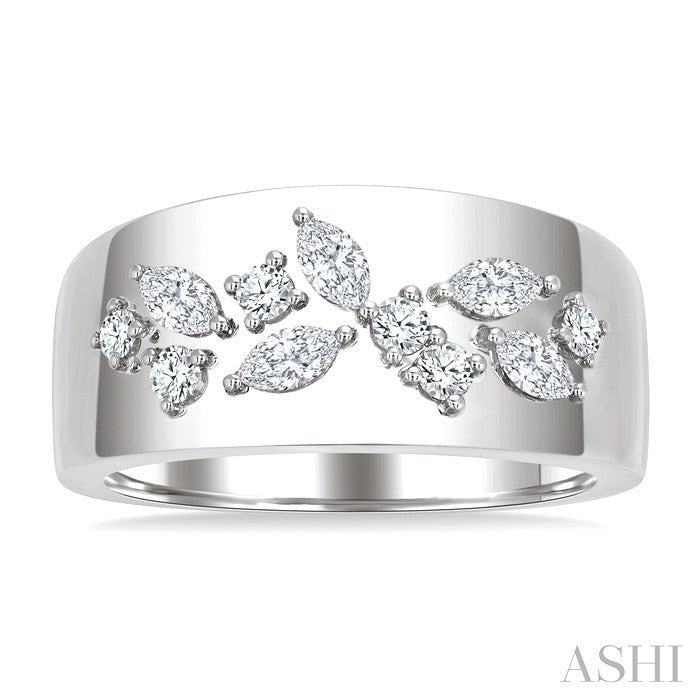 Diamond Fashion Wide Band