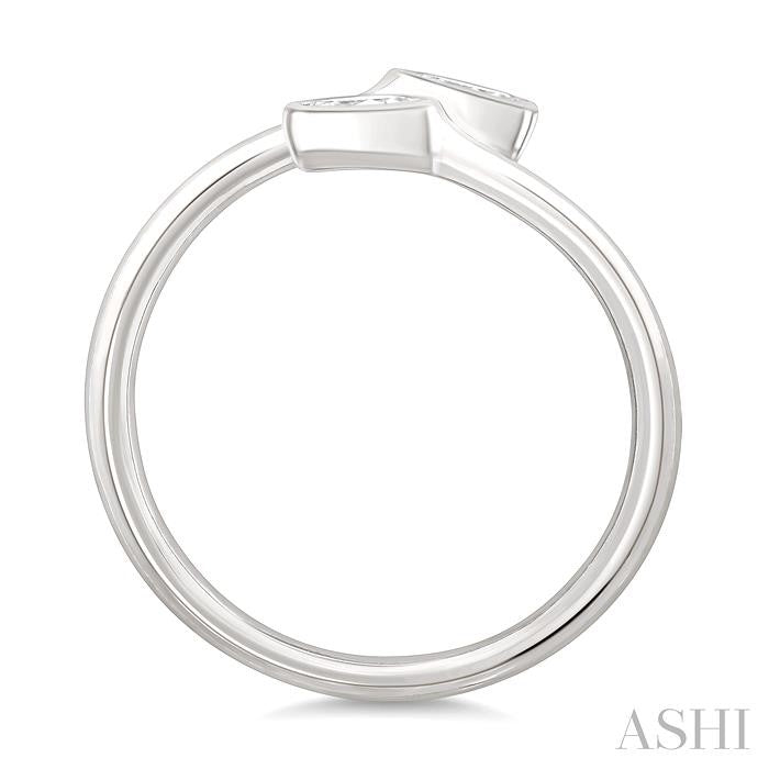 Emerald Shape Bezel Coil Diamond Fashion Ring