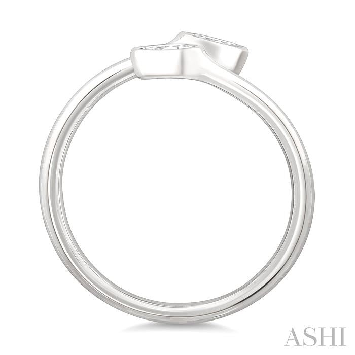 Pear Shape Bezel Coil Diamond Fashion Ring