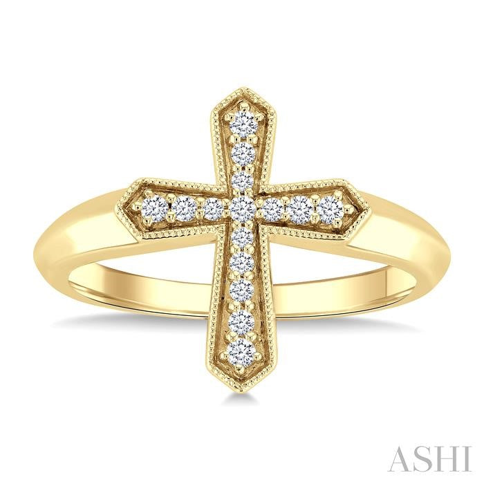 Cross Petite Diamond Fashion Ring