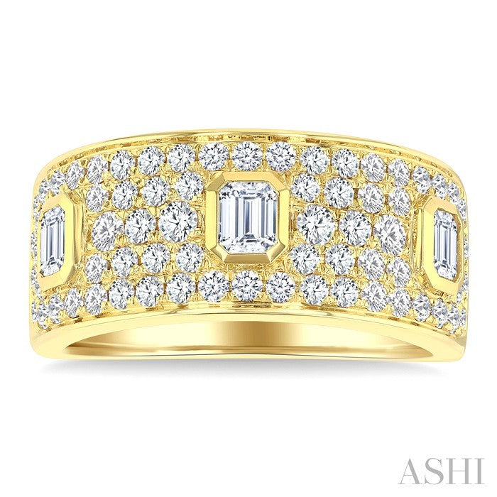 Bold Diamond Fashion Wide Band