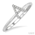 Block 'A' Initial Diamond Ring