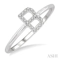 Block 'B' Initial Diamond Ring