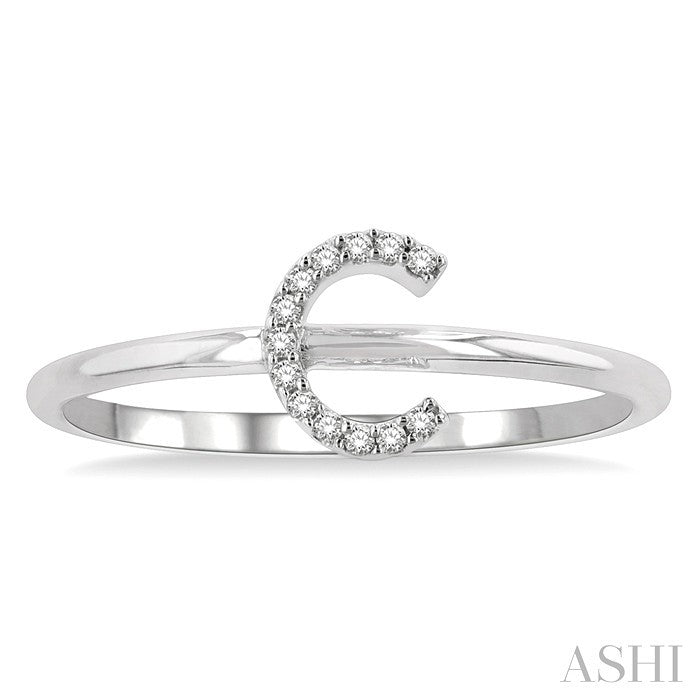 Block 'C' Initial Diamond Ring
