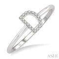 Block 'D' Initial Diamond Ring