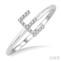 Block 'E' Initial Diamond Ring