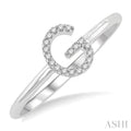 Block 'G' Initial Diamond Ring
