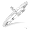 Block 'L' Initial Diamond Ring