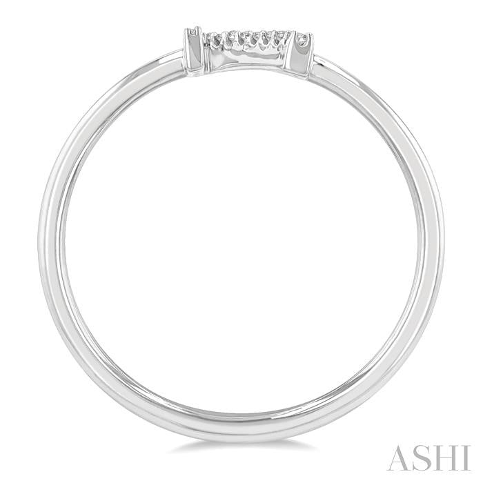 Block 'N' Initial Diamond Ring