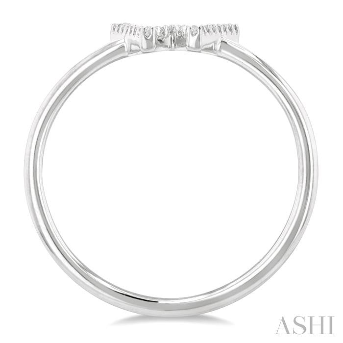 Block 'W' Initial Diamond Ring