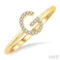 Block 'G' Initial Diamond Ring