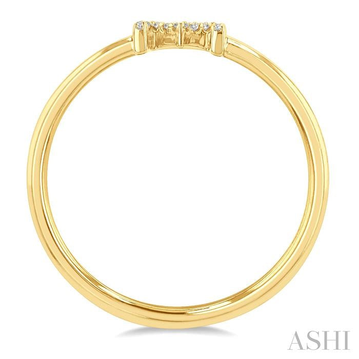 Block 'M' Initial Diamond Ring