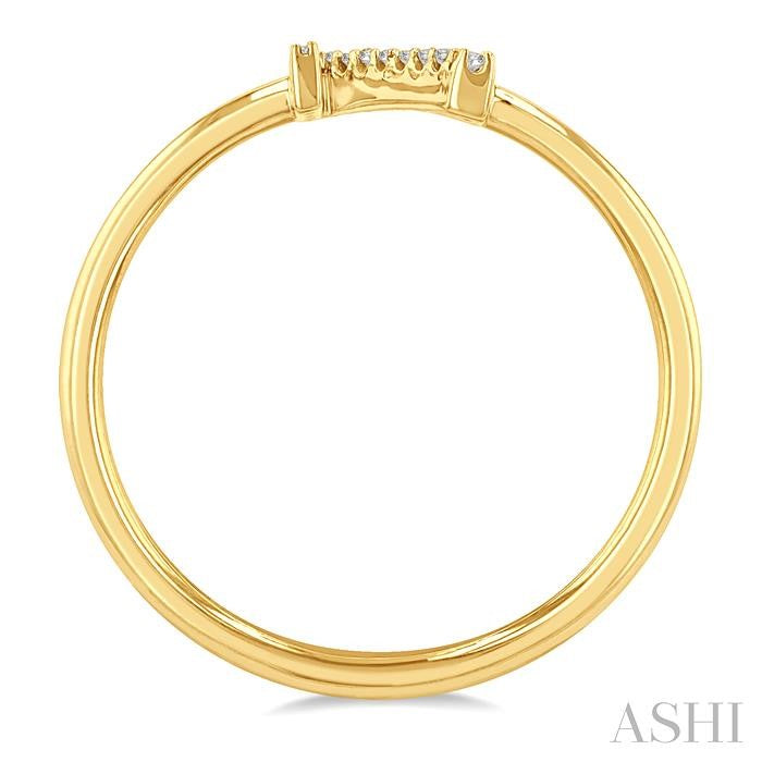 Block 'N' Initial Diamond Ring