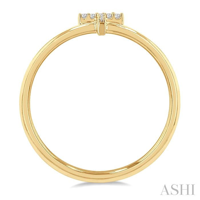 Block 'T' Initial Diamond Ring