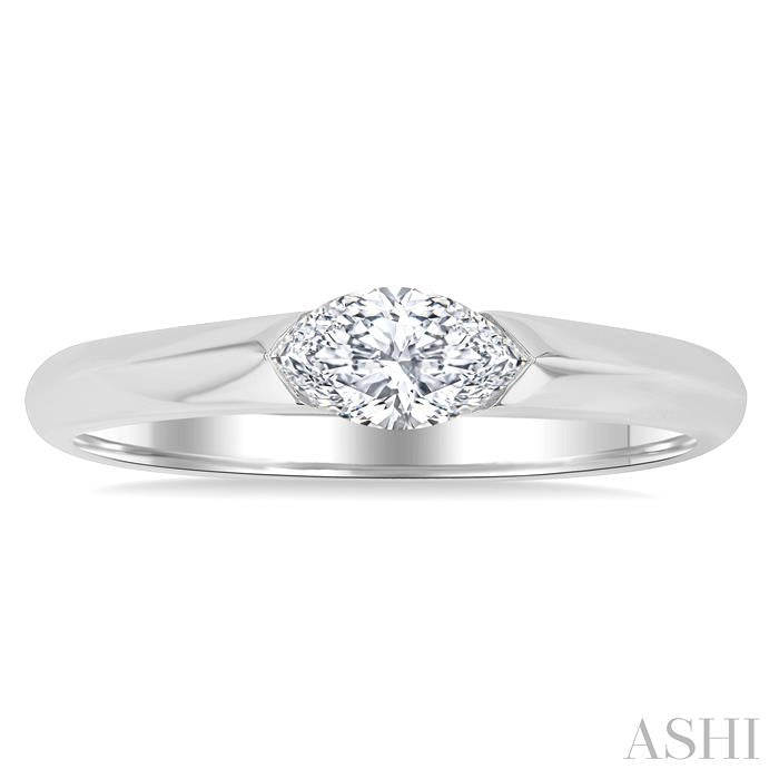 Marquise Shape East-West Diamond Ring
