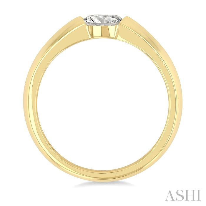 Oval Shape East-West Diamond Ring