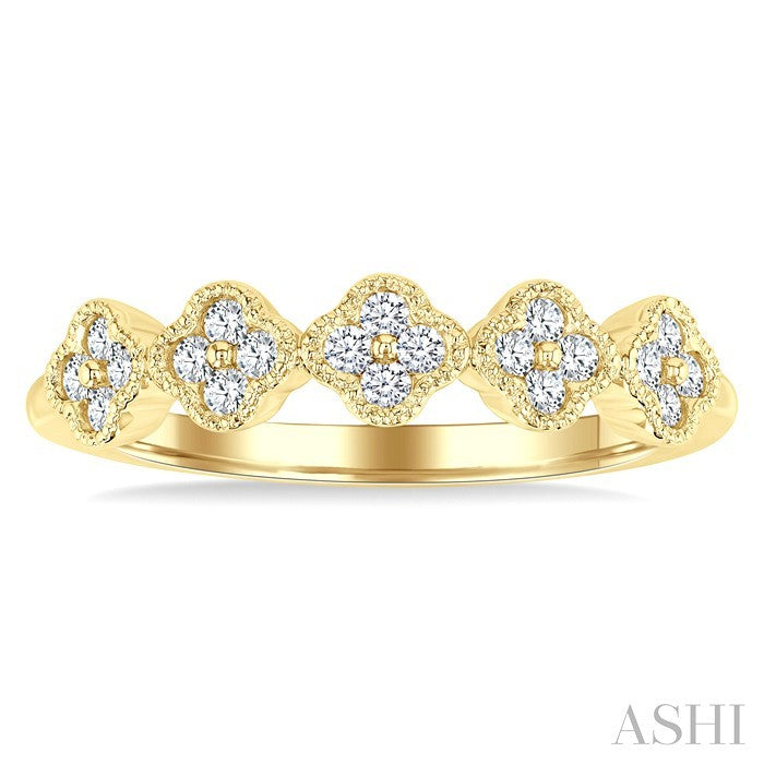 Clover Cluster Diamond Ring