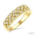 Heart Shape Weave Diamond Fashion Band