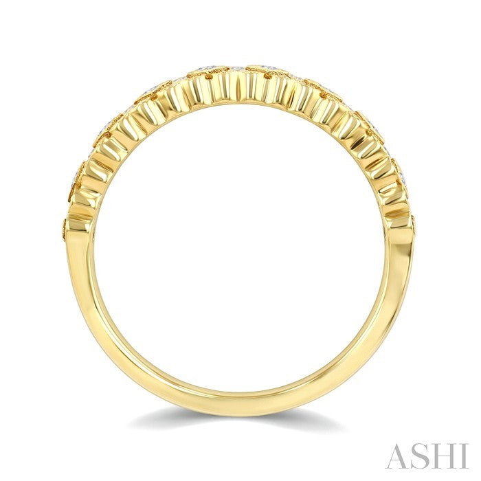 Heart Shape Weave Diamond Fashion Band