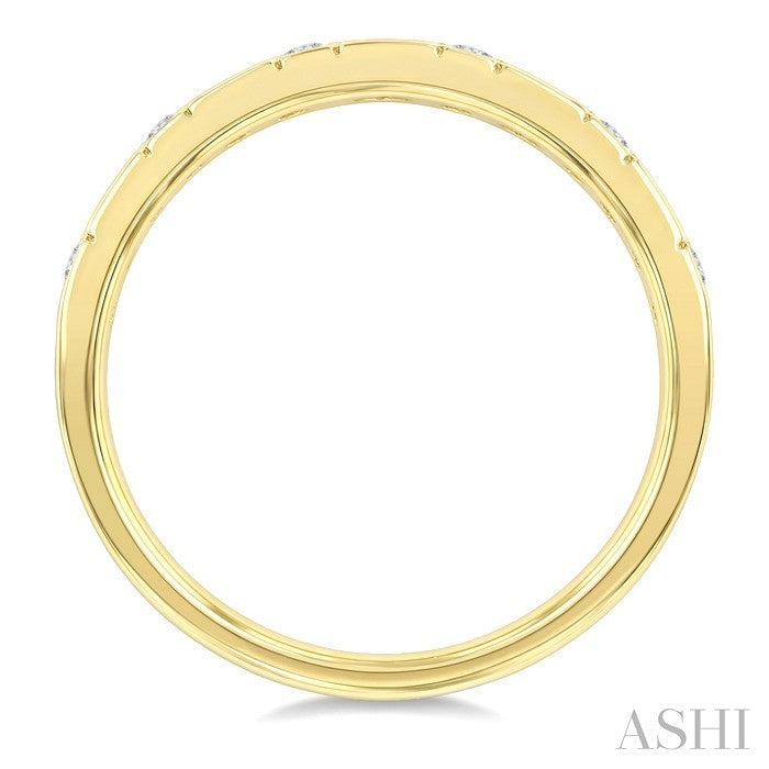 Hexagon Shape Weave Diamond Fashion Band