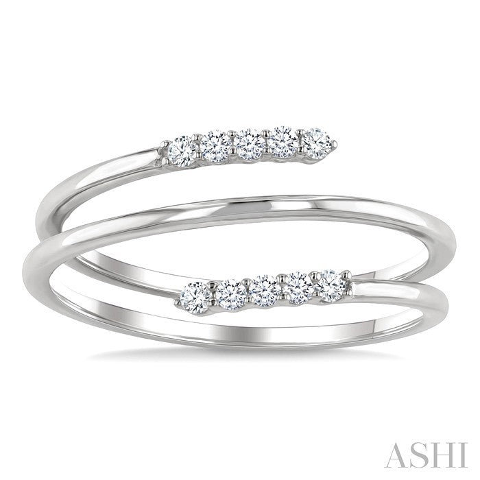 Spring Coil Diamond Fashion Ring