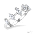 Marquise Shape 5 Stone Half Eternity Diamond Fashion Band