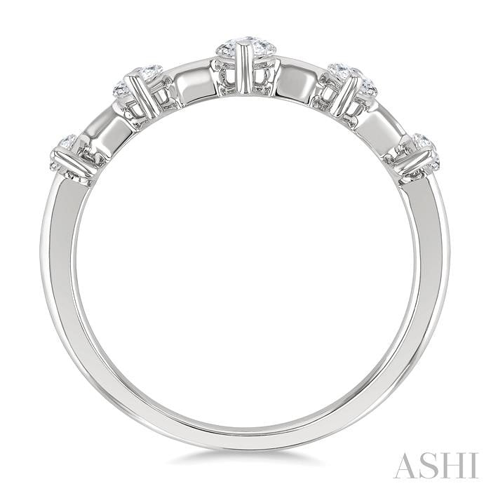 Marquise Shape 5 Stone Half Eternity Diamond Fashion Band