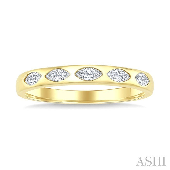 Marquise Shape Diamond Fashion Band