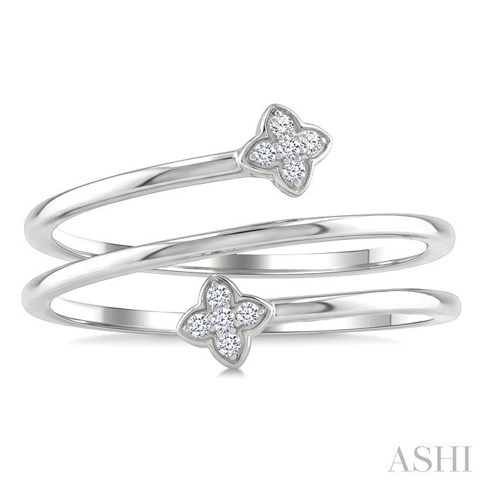 Clover Coil Diamond Fashion Ring