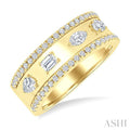 Bold Mixed Shape Diamond Fashion Band