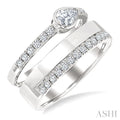 Pear Shape Bezel Diamond Fashion Open Ring