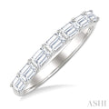 Emerald Shape East-West Diamond Fashion Band