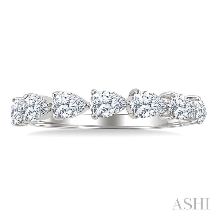 Pear Shape East-West Diamond Fashion Band