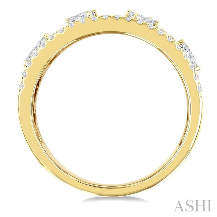 Bold Mixed Shape Diamond Fashion Band