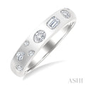 Mixed Shape Bezel Set Diamond Fashion Band