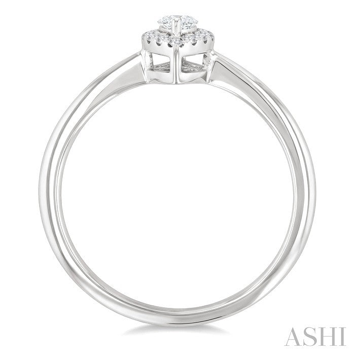 Marquise Shape Halo Diamond Fashion Ring