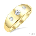 Aeris Gold 3 Stone Diamond Fashion Ring