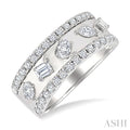 Bold Mixed Shape Diamond Fashion Band