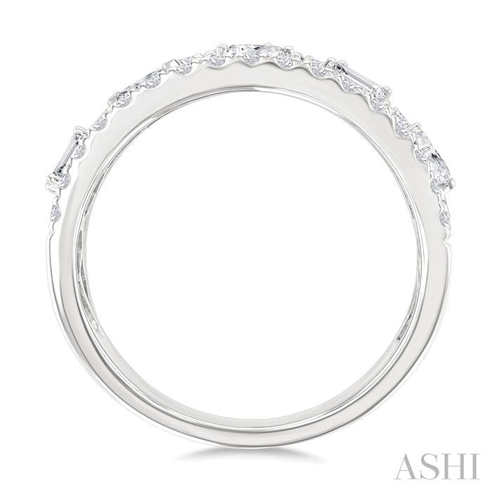 Bold Mixed Shape Diamond Fashion Band