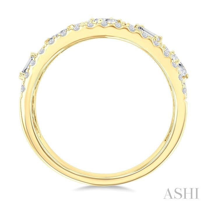 Bold Mixed Shape Diamond Fashion Band
