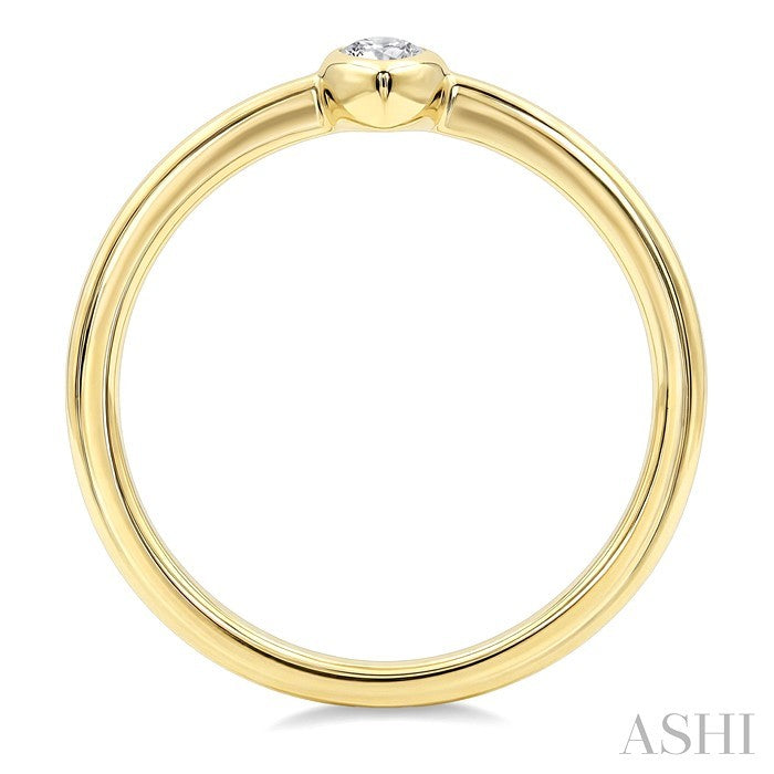 Marquise Shape Bezel Set Diamond Fashion Ring