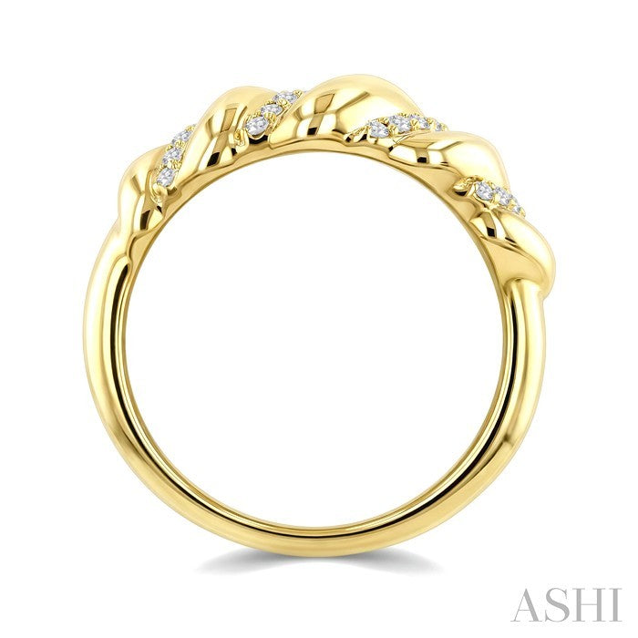Bold Swirl Diamond Fashion Ring