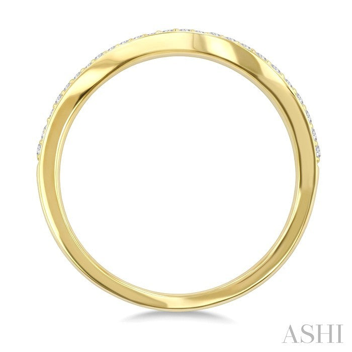 Wave Pave-Set Diamond Fashion Ring