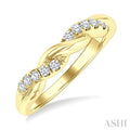 Twisted Diamond Fashion Band