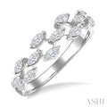 Marquise Shape Scatter Diamond Fashion Band