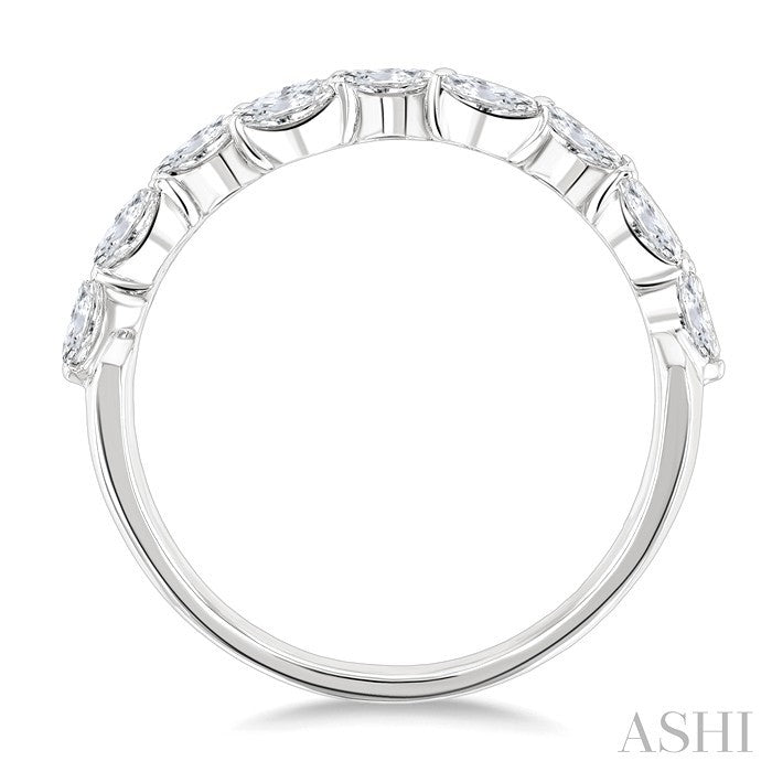 Marquise Shape Scatter Diamond Fashion Band