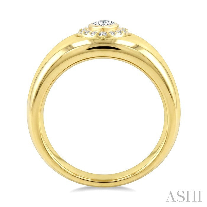 Aeris Gold Pear Shape Diamond Fashion Ring