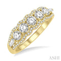 Round Shape 5 Stone Diamond Fashion Ring