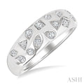 Mixed Shape Diamond Mosaic Fashion Wide Band