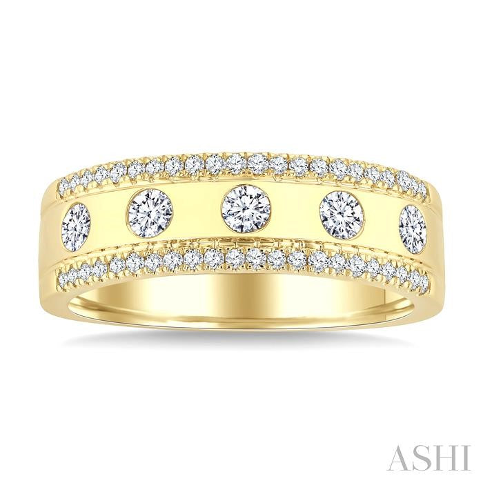 Flush Set Diamond Fashion Band